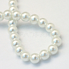 Baking Paint Pearlized Glass Pearl Round Bead Strands HY-Q330-8mm-01-4