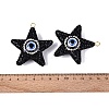 Handmade Polymer Clay & Rhinestone & Resin Big Pendants FIND-Q123-02E-3