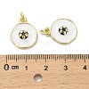Brass Enamel Pendants LS-KK-D384-01G-02-3