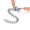 Glass Beaded Necklaces NJEW-JN02697-03-3