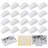 20Pcs Pine Wood Name Card Holder DJEW-AR0001-17-1