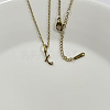304 Stainless Steel Letter Pendant Necklaces NJEW-WH0027-04X-G-NR-1