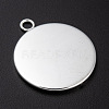 304 Stainless Steel Pendant Cabochon Settings STAS-F191-14S-H-2
