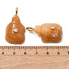 Natural Yellow Jade Carved Pendants G-H357-03G-10-3