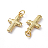 Textured Brass Pendants X-ZIRC-G160-52G-2