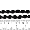 Natural Black Stone Beads Strands G-M206-47-5