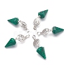 Synthetic Malachite Pendants G-O194-09-1