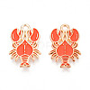 Marine Animals Alloy Enamel Pendants X-ENAM-T022-34I-1
