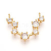 Brass Micro Pave Cubic Zirconia Pendants KK-N261-120I-G-1