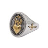304 Stainless Steel Finger Rings FS-WGFCA3B-07-3