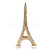 Golden Plated Alloy Rhinestone Eiffel Tower Big Pendants RB-J214-29G-2
