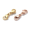 3Pcs 3 Colors 304 Stainless Steel Double Lobster Claw Clasps STAS-YW0001-52B-2