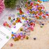 200Pcs 10 Colors Spray Painted Glass Beads GLAA-SZ0001-79-3