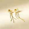304 Stainless Steel & Shell Stud Earrings for Women WG2C931-01-1
