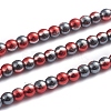 Electroplated Non-magnetic Synthetic Hematite Beads Strands G-L562-13B-2