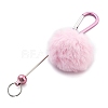 Aluminum Alloy Pom Pom Ball Beadable Keychain Bar HJEW-Q001-01A-2