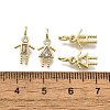 Brass Micro Pave Cubic Zirconia Pendants KK-D339-02G-04-3