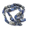 Raw Rough Natural Lapis Lazuli Beads Strands LS-G-M453-D06-3