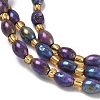 Electroplated Natural Druzy Geode Crystal Beads Strands G-G459-03B-10-3