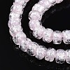 Luminous Handmade Silver Foil Glass Beads Strands FOIL-N029-02B-02-4
