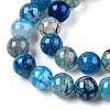 Dyed Natural Dragon Veins Agate Beads Strands X-G-Q462-128C-8mm-3