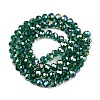 Electroplate Glass Beads Strands EGLA-A044-T6mm-B18-3