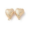 Brass Heart Box Clasps KK-U052-29G-1