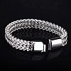 Punk Style 304 Stainless Steel Curb Chain Bracelets for Men WGFAED6-03-3