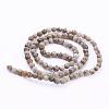 Natural Silver Leaf Jasper Beads Strands G-G683-08-4mm-2