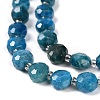 Natural Apatite Beads Strands G-B153-B05-4