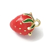 Brass Enamel Charms KK-P290-57G-2