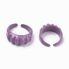 Spray Painted Alloy Cuff Rings RJEW-T011-33F-RS-2