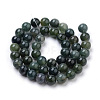 Natural Moss Agate Beads Strands X-G-I199-06-8mm-2