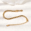 304 Stainless Steel Boston Link Chains Bracelets for Women BJEW-A158-02F-G-2