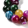 Natural Striped Agate/Banded Agate Beads Strands G-Z060-A01-C07-4