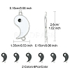12Pcs 2 Colors Alloy Enamel Split Links Connectors ENAM-FS0001-84-4