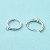 925 Sterling Silver Huggie Hoop Earring Findings STER-K174-15A-S-3