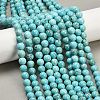 Natural Magnesite Beads Strands G-K244-02-8mm-01-5