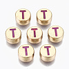 Alloy Enamel Beads ENAM-S122-029T-RS-1