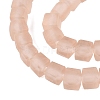 Transparent Frosted Glass Beads Strands GLAA-N072-01A-A06-3
