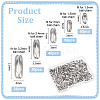 304 Stainless Steel Ball Chain Connectors STAS-UN0011-58P-3