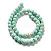Synthetic Turquoise and Sea Shell Assembled Beads Strands G-D482-01C-08-3