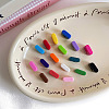Opaque Acrylic European Beads OACR-M027-01I-1