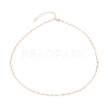 Brass Dapped Cable Chain Necklaces NJEW-JN03160-2