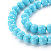 Painted Glass Bead Strands DGLA-S071-8mm-43-3
