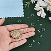 16Pcs 4 Styles 925 Sterling Silver Split Rings STER-HY0001-18-4