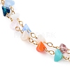 Glass Beaded Multi-strand Anklets AJEW-AN00428-2