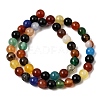 Natural Agate Beads Strands X-G-F417-05-8mm-7