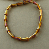 Electroplate Glass Beads Strands EGLA-Q033-6-2