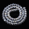 Electroplate Transparent Glass Beads Strands LS-GLAA-T032-T6mm-AB13-3